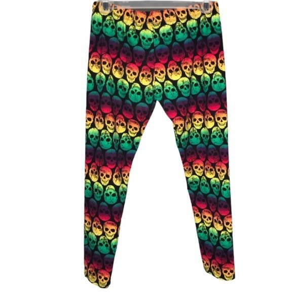 No Boundaries Skull Leggings Like New sz L - Picture 1 of 4
